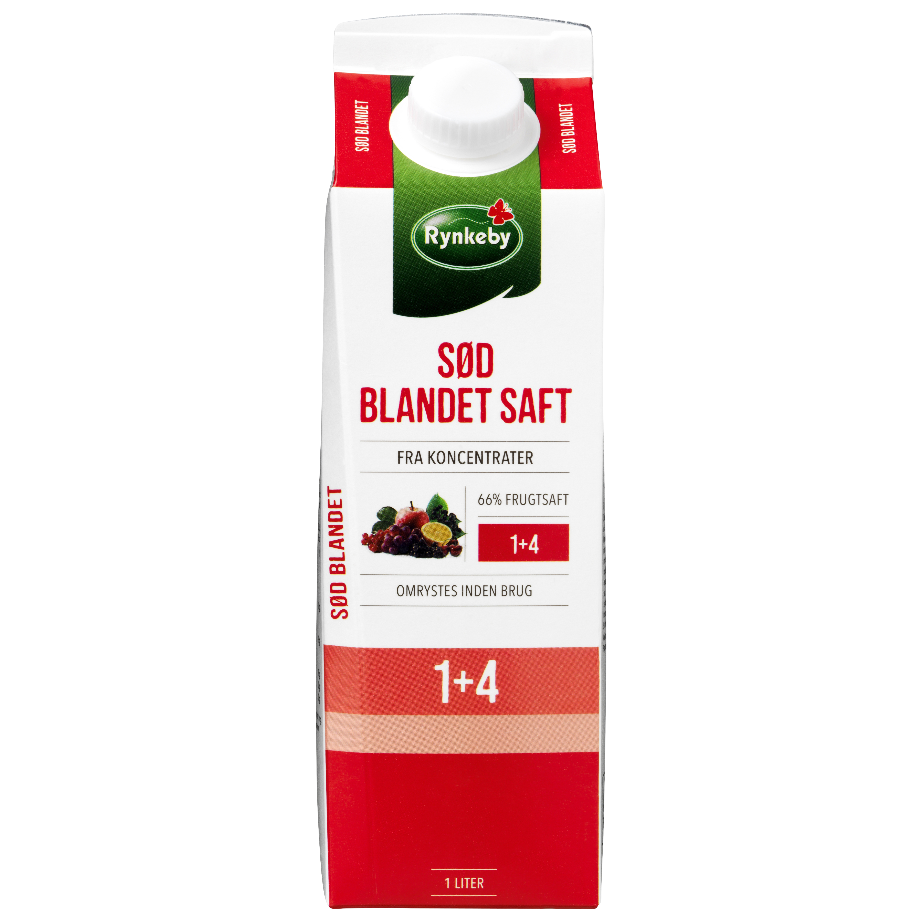 Rød blandet saft